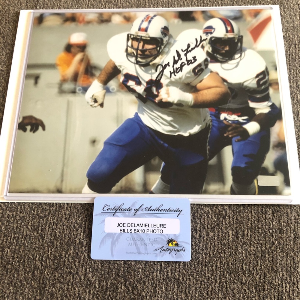 Authentic autographed buffalo bills picture